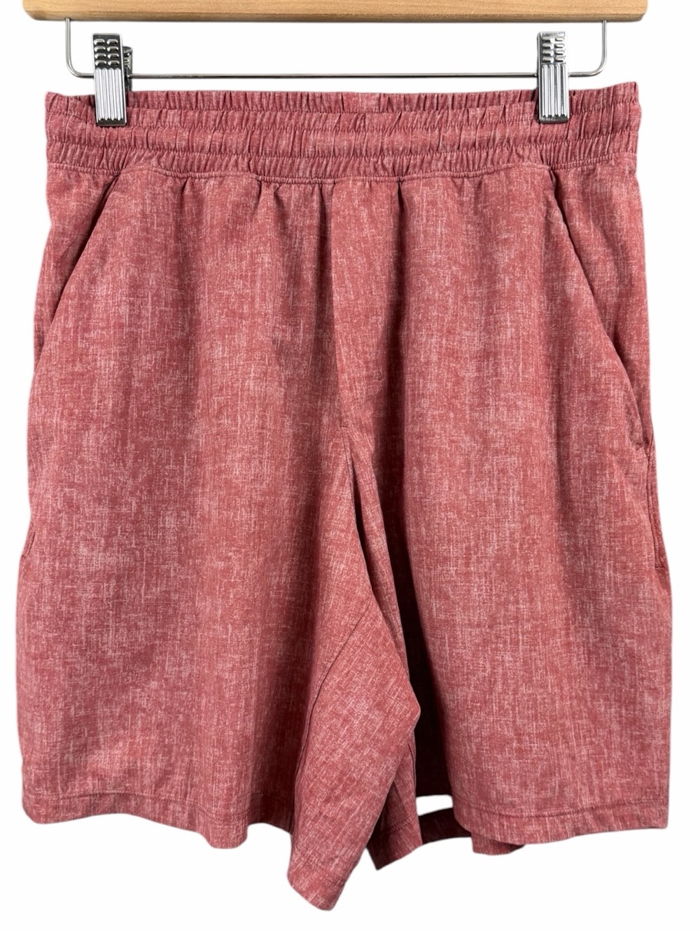Lululemon Pace Breaker Linerless Shorts Sunbleach Red Size Small